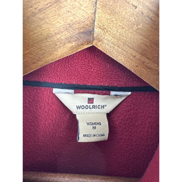 Woolrich Ruby Red Full Zip Vest Outdoors Gorpcore Hiking Camping Size M - Picture 5 of 10